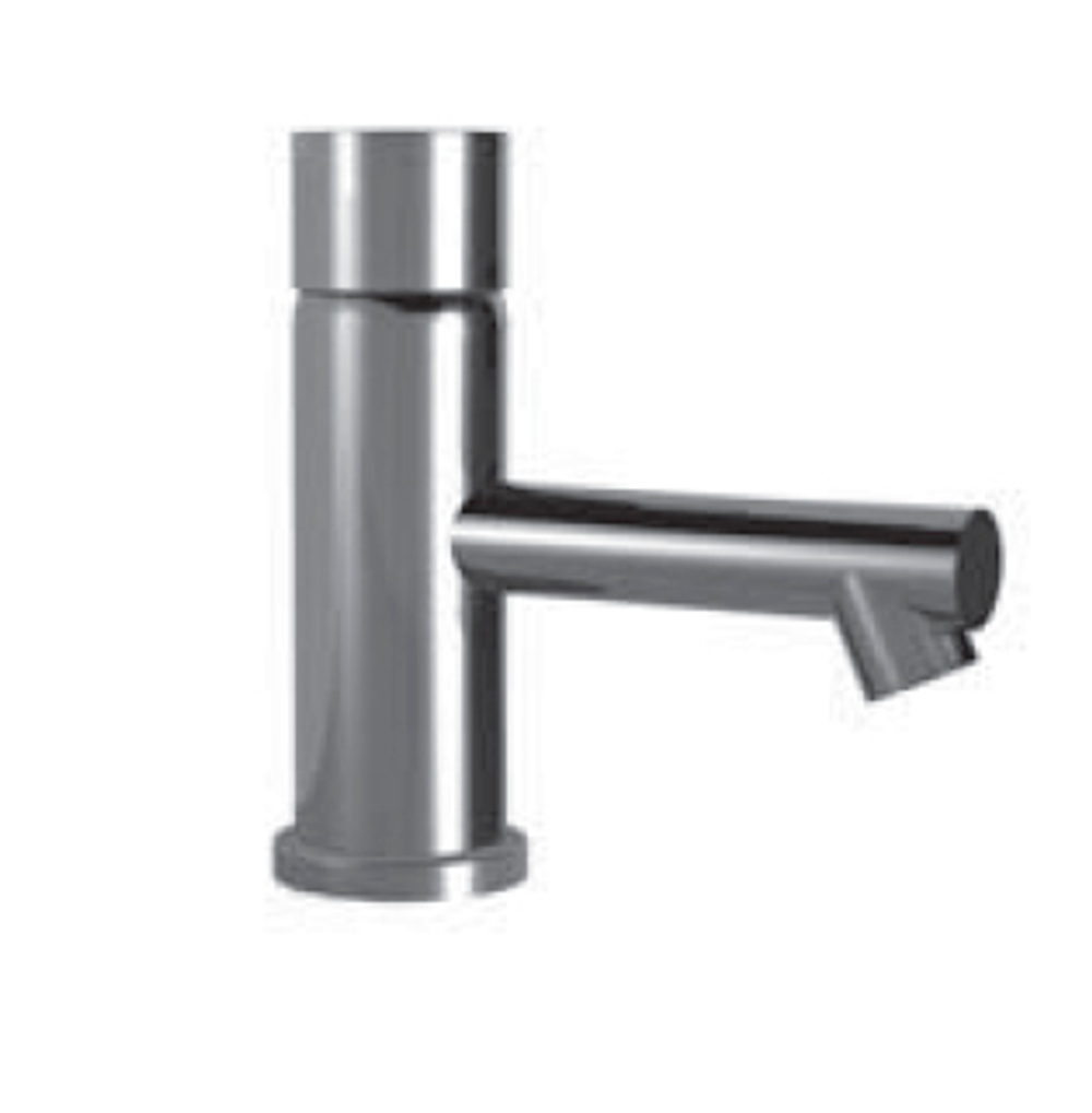 Смеситель для раковины Ritmonio Diametrotrentacinque без донного клапана, оранжевая вставка, хром E0IN0118CRL E036