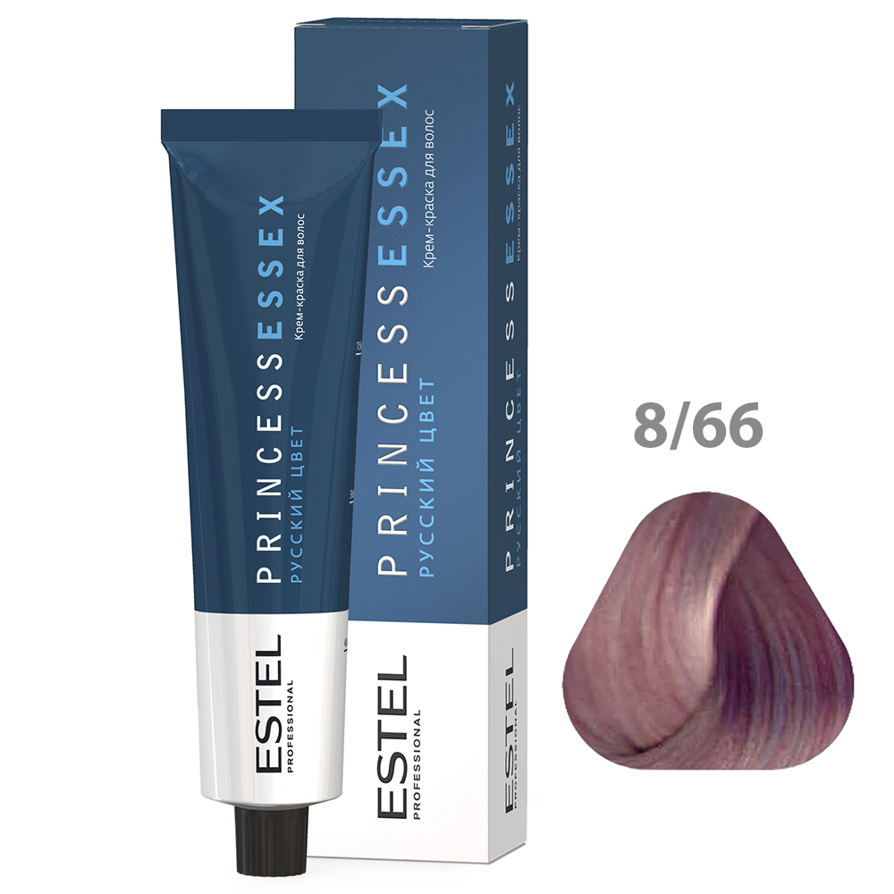 ESTEL PRINCESS ESSEX Крем-краска для волос, 8/66 светло-русый фиолетовый интенсивный, 60 мл