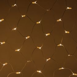 Гирлянда ЭРА ERAPS-SKW1 светодиодная новогодняя сеть 3x2 м тёплый белый свет 300 LED белый каучук