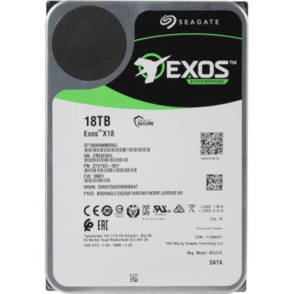 Жесткий диск Seagate Exos X18 18Tb ST18000NM000J
