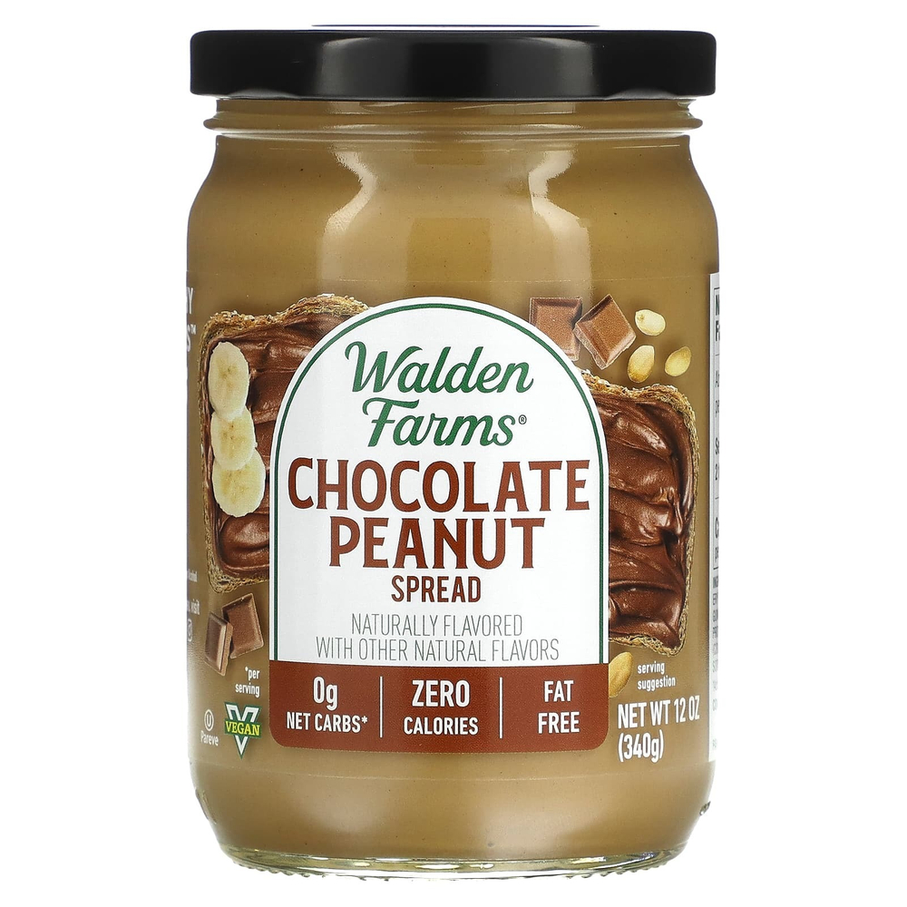 Walden Farms, Шоколадно-арахисовая паста, 340 г (12 унций)