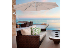 Зонт Парма, 3000мм, с вент. куполом, бежевый