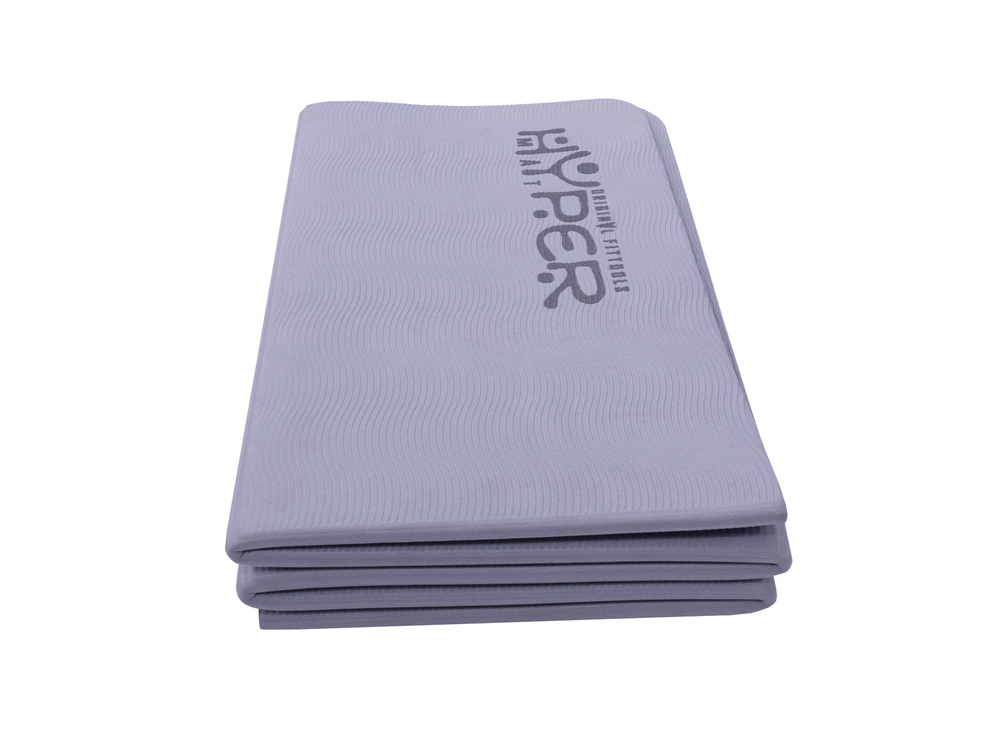 Коврик для йоги складной 190 х 120 см толщина 8 мм TPE HYPERMAT лиловый