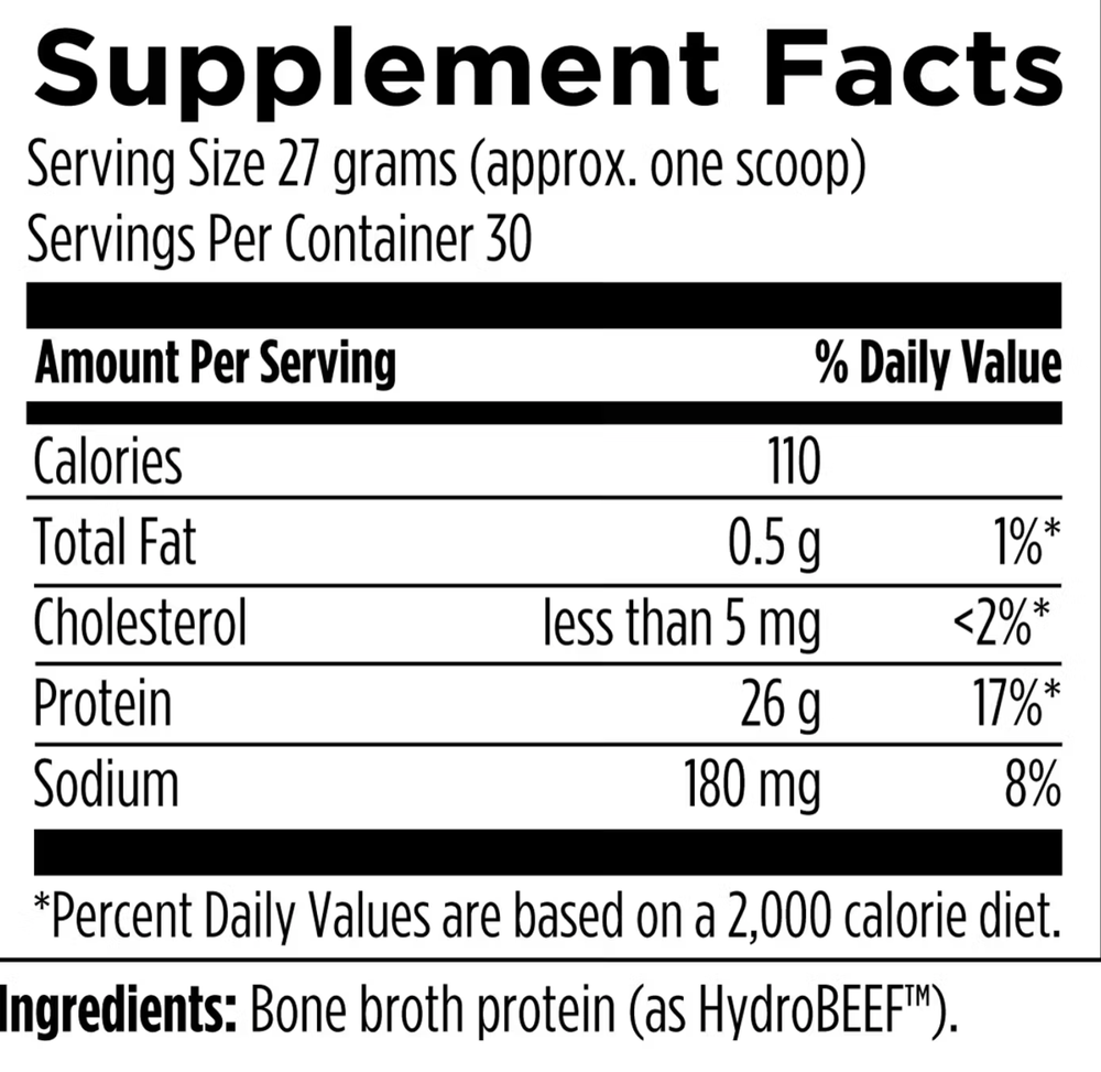 Designs For Health - Bone Broth Protein (PurePaleo) Unflavored - 810 gr