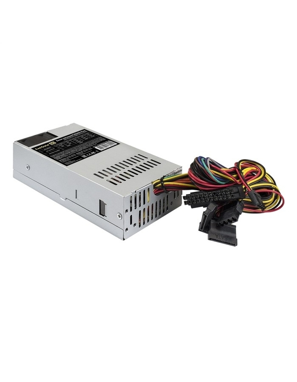 Exegate EX292231RUS Блок питания 350W ExeGate F350AS (Flex ATX, for ITX case, APFC, КПД 80% (80 PLUS), 4cm fan, 24pin, 4pin, 3xSATA, 2xIDE)