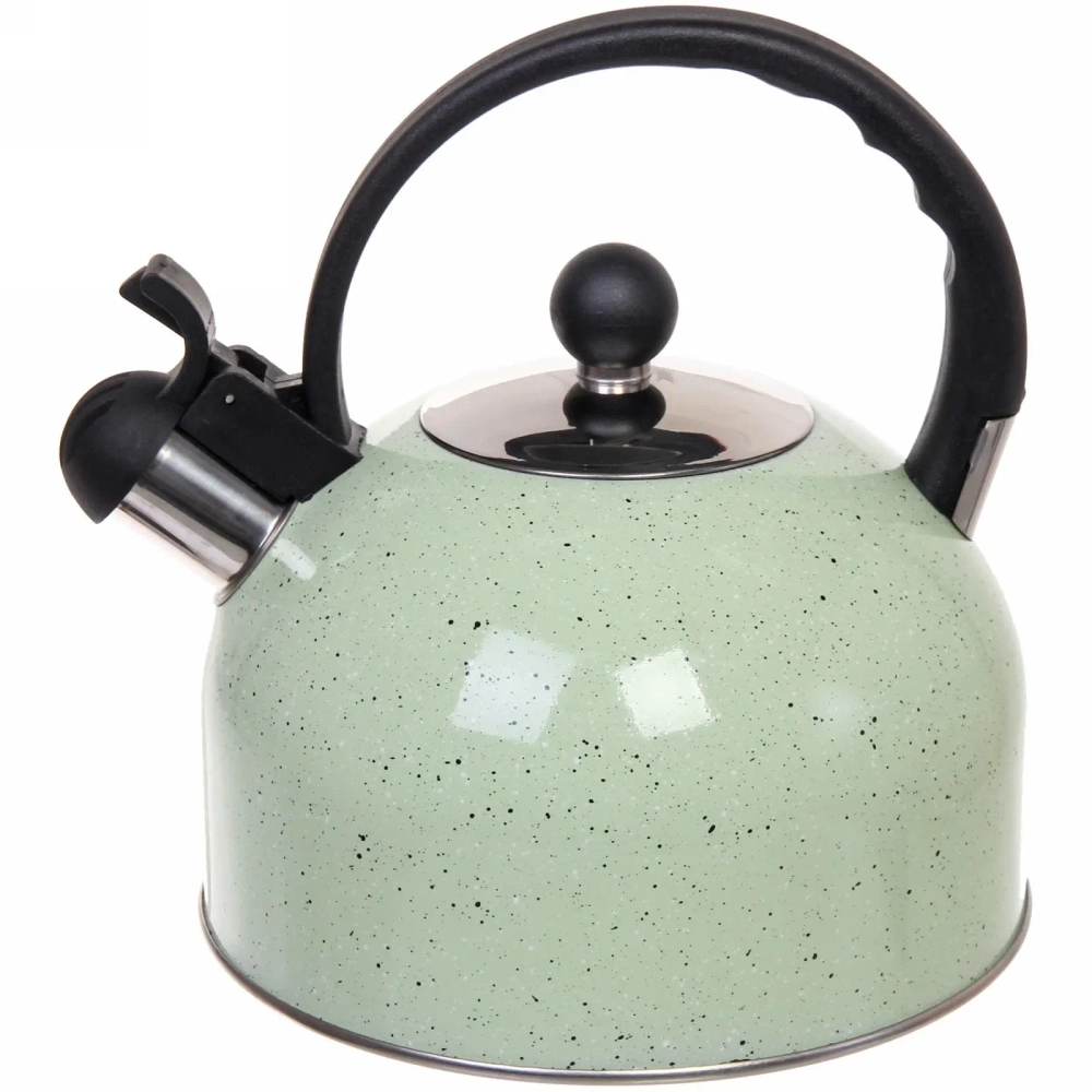 Чайник из нержавеющей стали 2,5 л «Крошка» со свистком, микс цветов