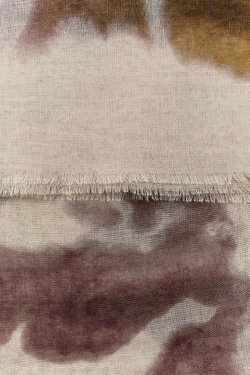 ZARA ПЛАТОК С ЦВЕТОЧНЫМ ПРИНТОМ, ЭКРЮ