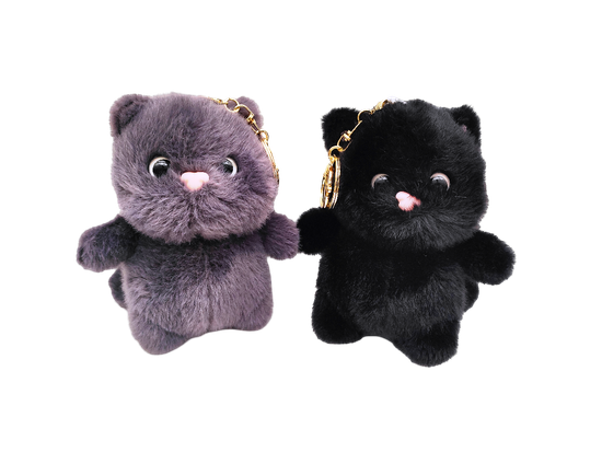 Мягкая игрушка брелок Кот-бегемот в ассорт. 13см