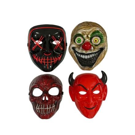 Маскарадные страшные маски в ассортименте