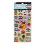 Наклейки с голографическим эффектом "Smile" 30*15см.