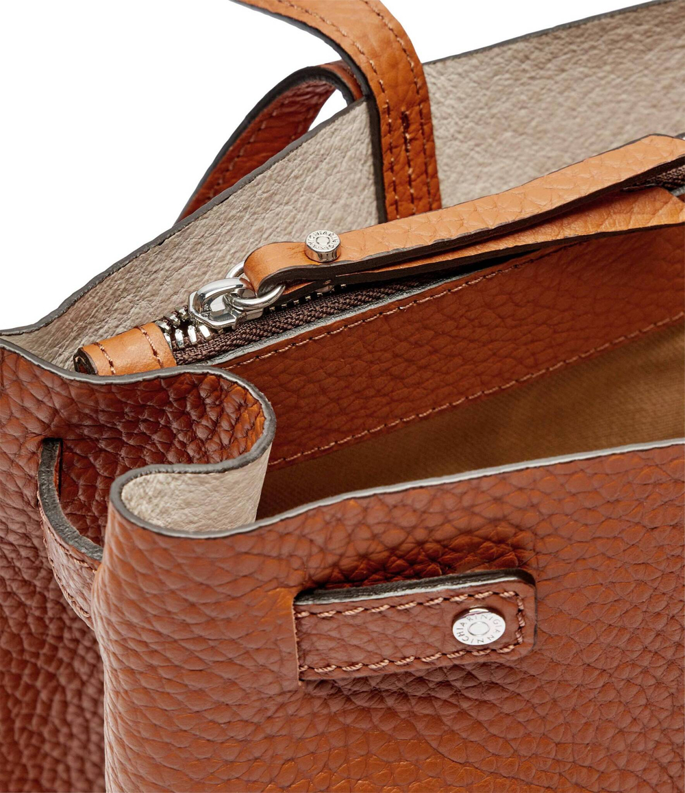 Кожаная сумка-шопер GIANNI CHIARINI - коричневый(BS 10967 RNGDBL)