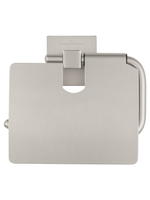 Держатель для туалетной бумаги с крышкой WONZON & WOGHAND POLO, Брашированный никель (WW-8926-BN)