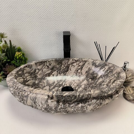 Раковина из мрамора Oval Doreng Marmo Wave OM-62897 57*38*15
