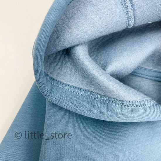 Комплект из футера с начесом "Simple" Синий камень