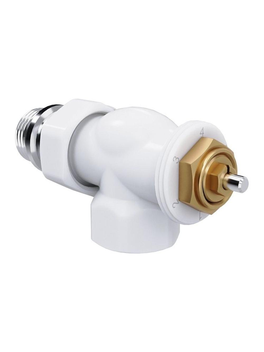 Набор термостатический для радиатора осевой 1/2 Design М30х1.5 Белый Royal Thermo