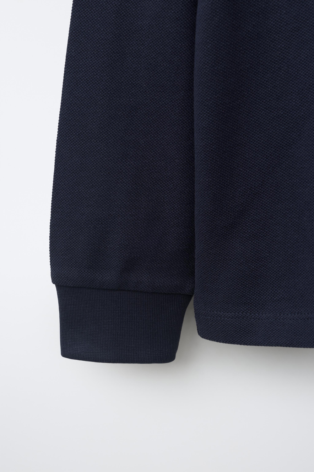 ZARA ОДНОТОННОЕ ПОЛО, ЦВЕТ НОЧНОГО НЕБА
