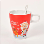 кружка + игрушка + ложка новогодняя набор (красный)