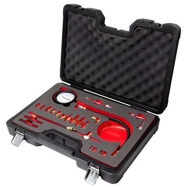 Тестер давления топлива 0-140 psi,0-10 bar,в кейсе''Premium'' Forsage F-919G1AD