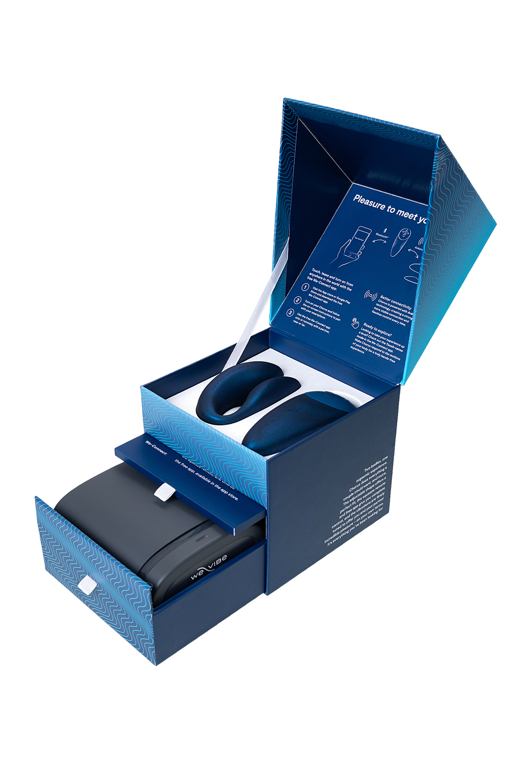 Вибромассажер для пар We-Vibe Chorus синий 11 см