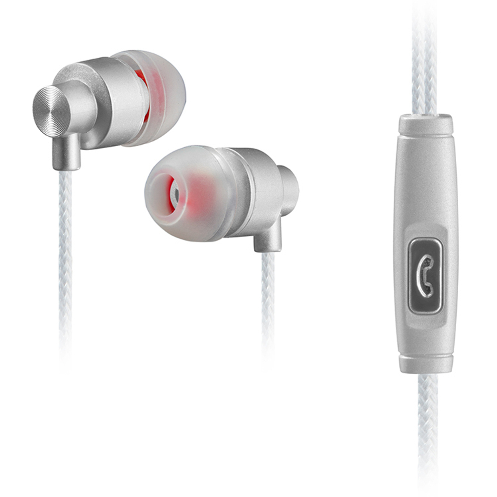 Наушники WALKER H700, микрофон, кнопка ответа, белые