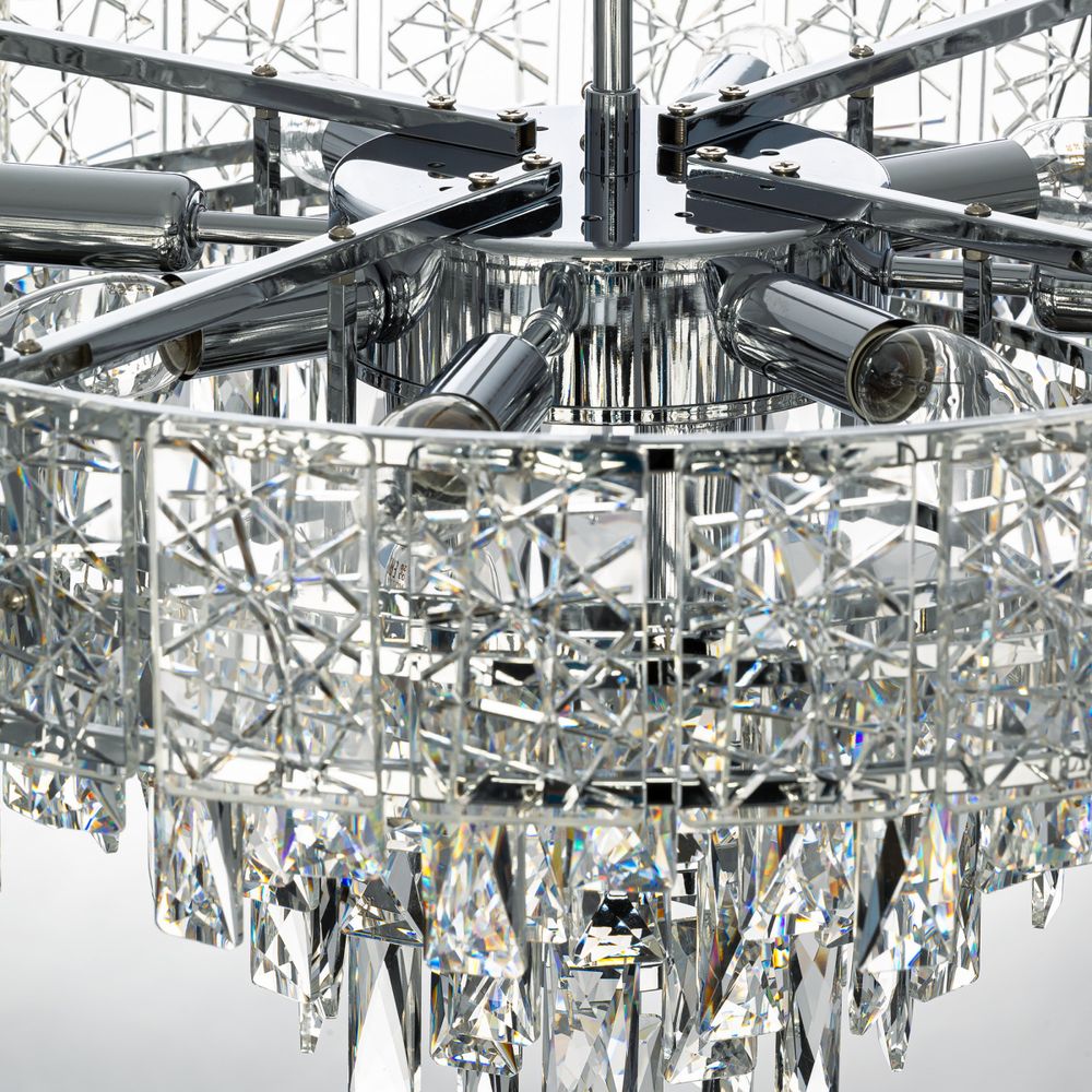 Citilux SAGRADA CL317261 Люстра хрустальная подвесная Хром