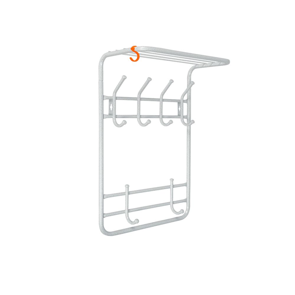 Вешалка 2-х ярусная 40 см черный, ЗМИ