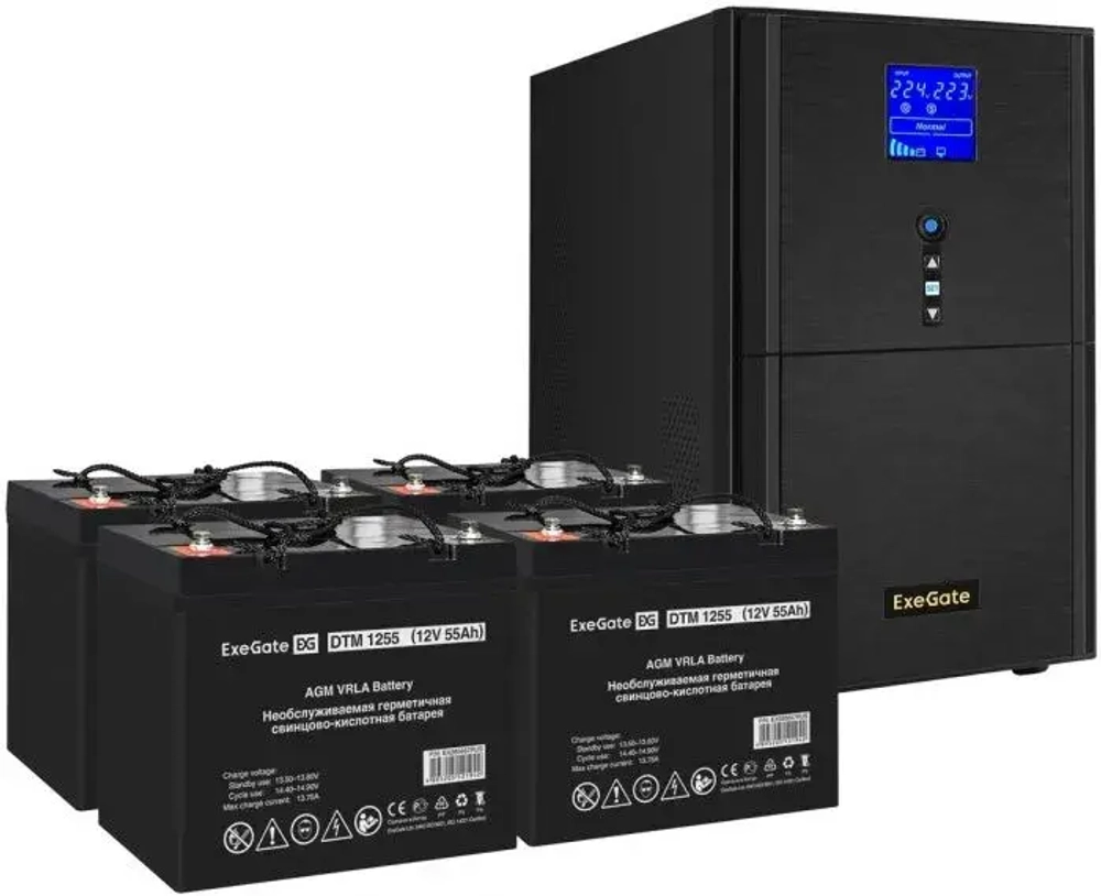 Комплект Exegate SZ-5000.LCD.AVR.2SH.1C13.T.RJ.USB