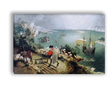 "Падение Икара", художник Брейгель, картина