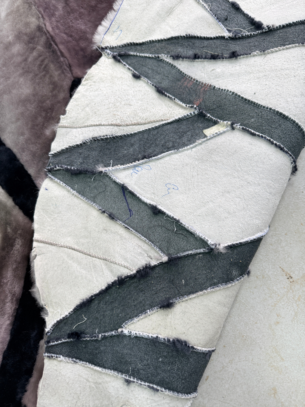 Ковер шкура натуральная овчина меховой