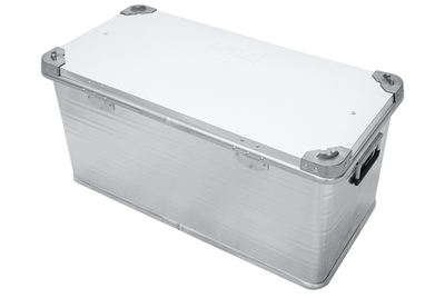 Ящик алюминиевый РИФ усиленный с замком 782х385х379 мм (ДхШхВ)
