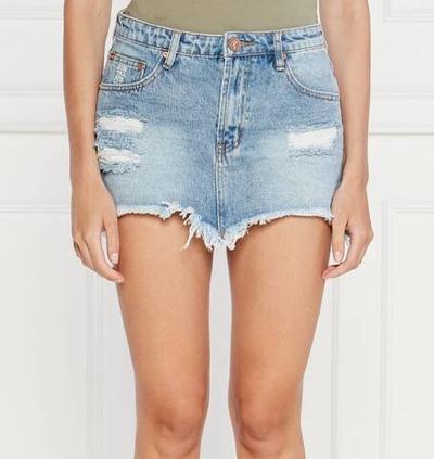 Юбка One Teaspoon - голубой(26067A)