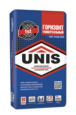 Наливной пол UNIS ГОРИЗОНТ УНИВЕРСАЛЬНЫЙ быстротвердеющий армированный комплексный  20 кг