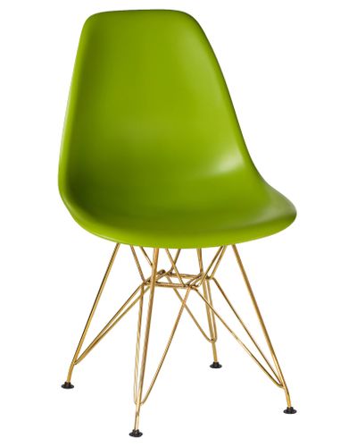 Стул обеденный DSR (ножки золотые, цвет салатовый (G-08))