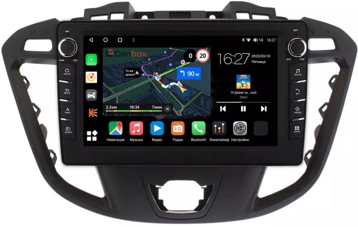 Магнитола для Ford Transit Custom 2012+ - Canbox 9-Tour-Cust Android 10, Быстрая, CarPlay, 4G SIM-слот