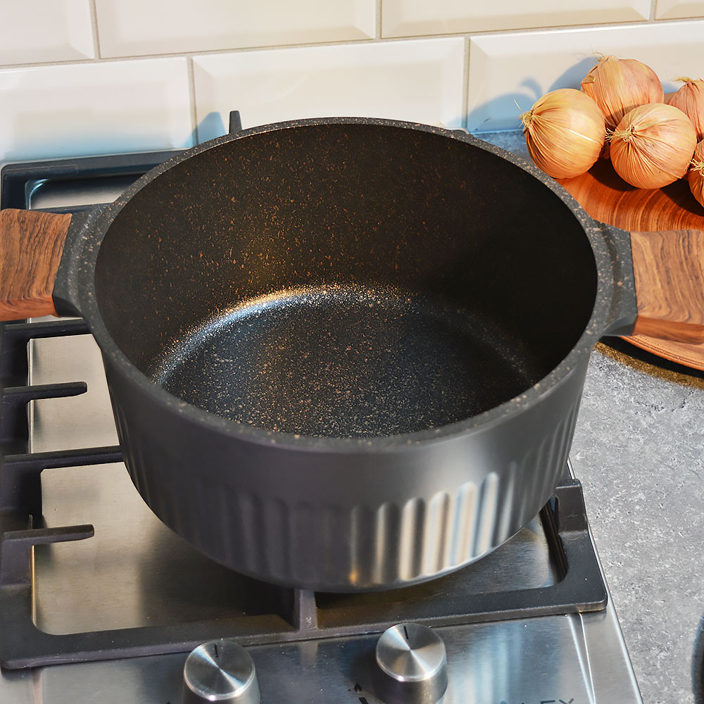 Кастрюля 4,2л Ristretto Stella, а/пр литая со стеклянной крышкой