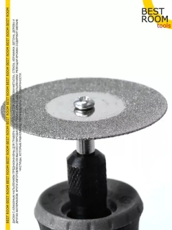 Алмазный диск для гравера 10 шт D20mm. и 2 штока 3 мм. Пильный круг с алмазным напылением.