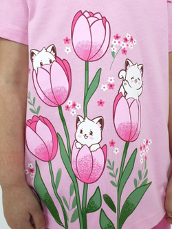 02-154-1 Комплект для девочки (футболка+ бриджи)