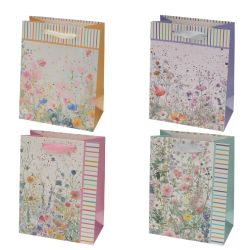 GAEM Пакет подарочный (бумага 230г/м2, блок микс 12шт), L18 W8 H23 см, 4в.