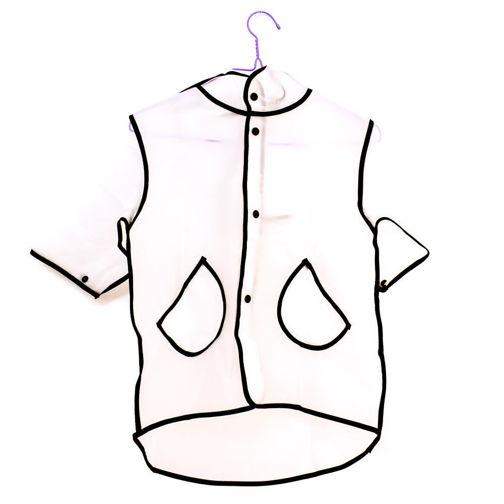 Дождевик с капюшоном, розовый, размер S