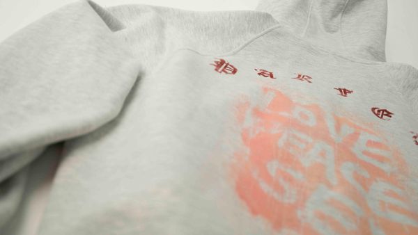 Худи Zip White Gray LPS светло-серый - фото 7