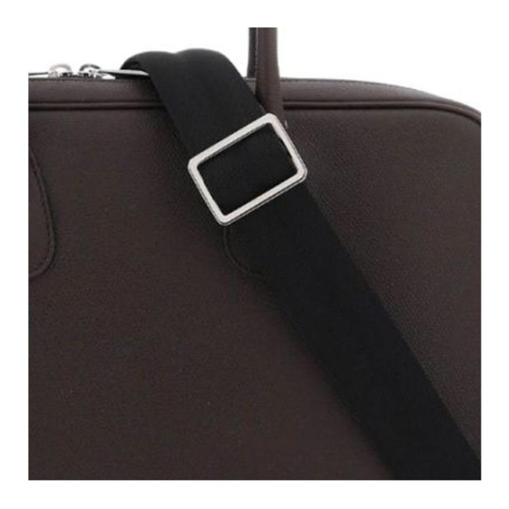 Valextra Calfskin Briefcase, Shoulder Bag, Crossbody Bag, Handbag, Laptop Bag Men"s Brown