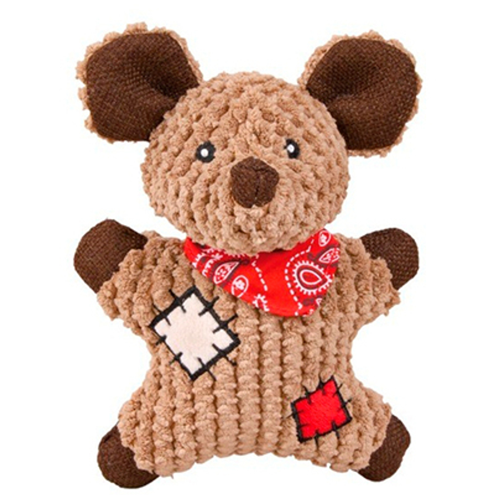 Trixie Игрушка "Мышь с заплатками", 19см, текстиль