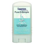 Coppertone, Pure & Simple, Kids, солнцезащитный стик для детей, SPF 50, какао-масло, 13,9 г (0,49 унции)