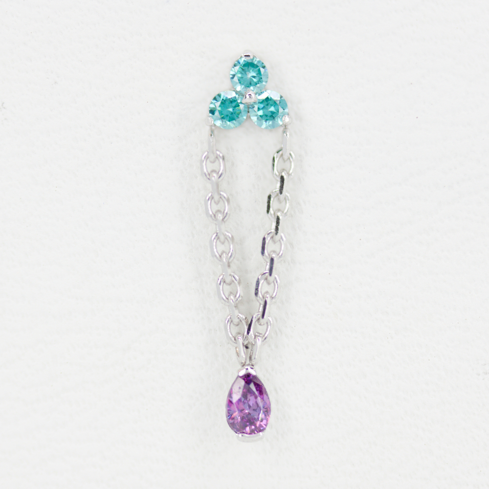 Nemertea tops with colored gems