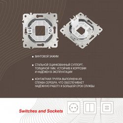 Розетка для вывод кабеля без рамки Arte Milano am-205 205.49-1.silver