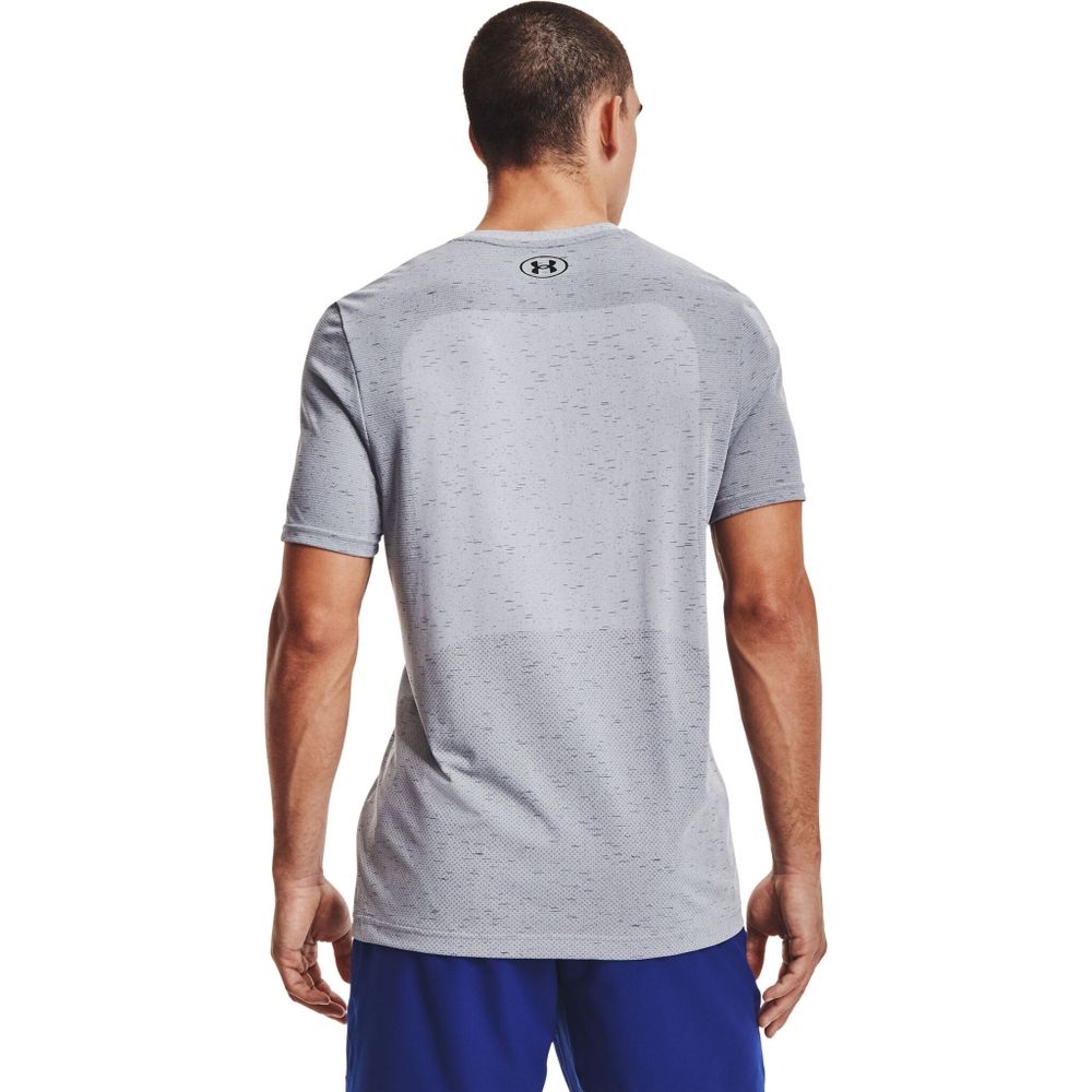 Мужское теннисное поло Under Armour Seamless T-Shirt Men - Grey, Black