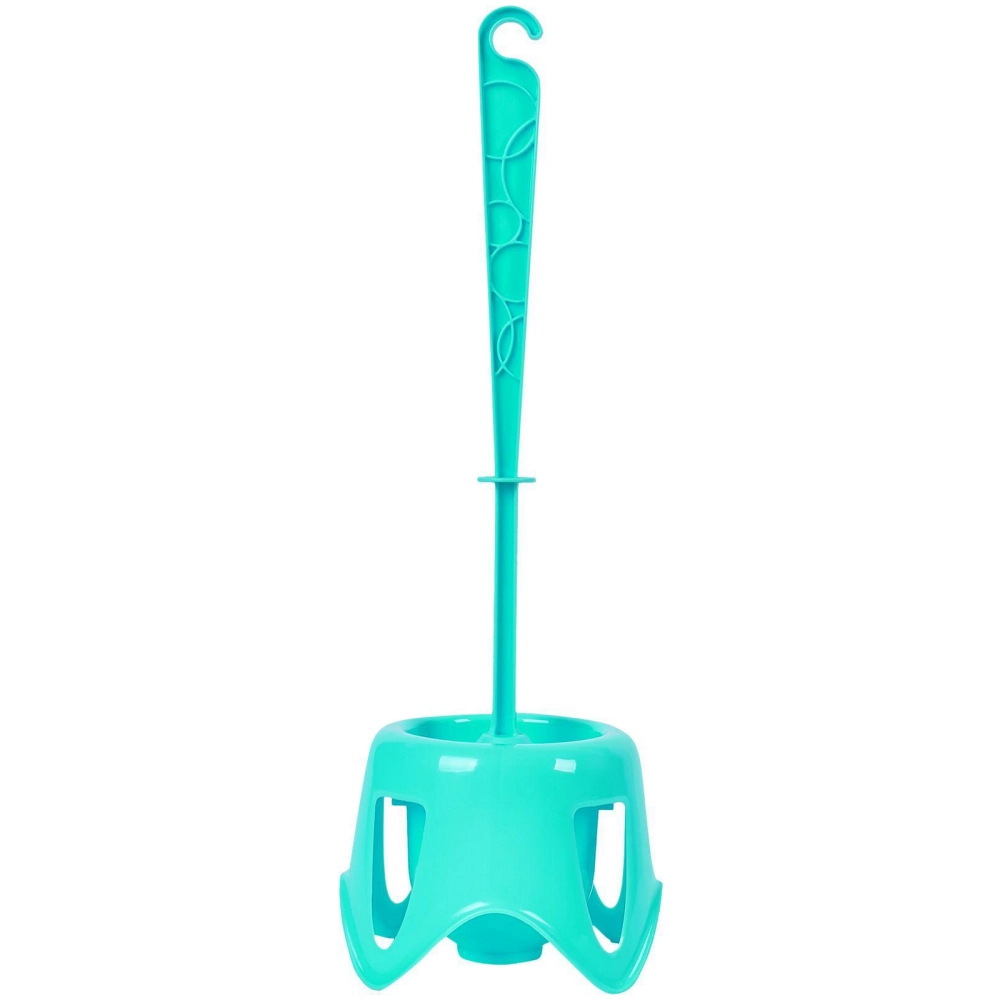 Набор туалетный ерш на подставке «Disco» аквамарин