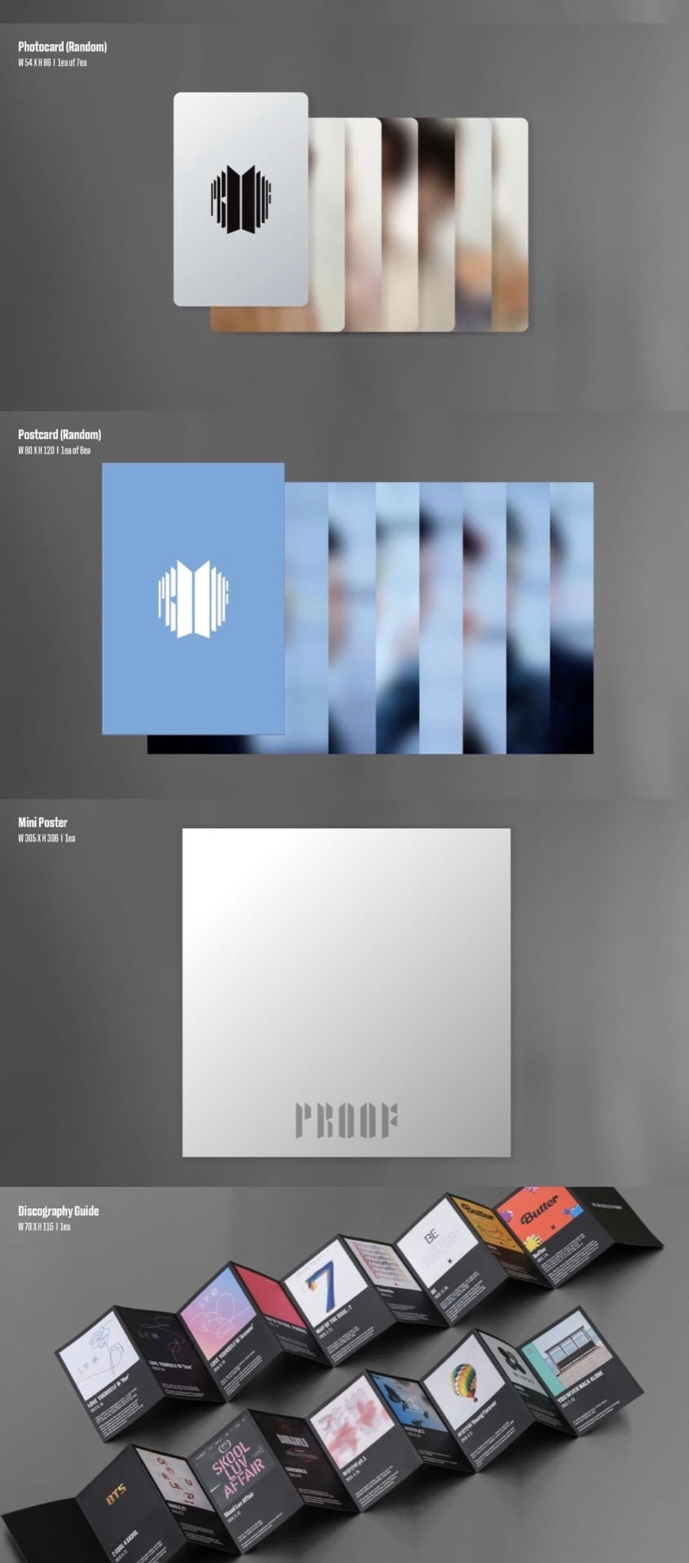 BTS - PROOF (SET Compact ver. + Standart ver.)