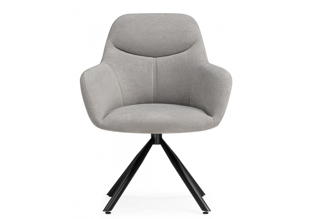 Стул на металлокаркасе Woodville Бартон 2 ткань мадера 22, черный матовый, ножки черные