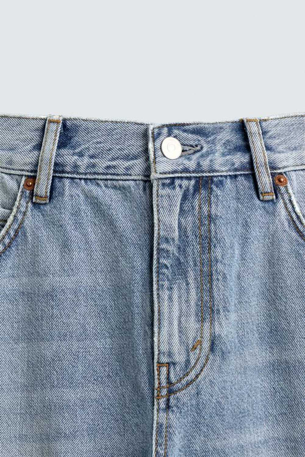 ZARA ДЖИНСЫ FLARE FIT С РАЗРЕЗАМИ, ГОЛУБОЙ